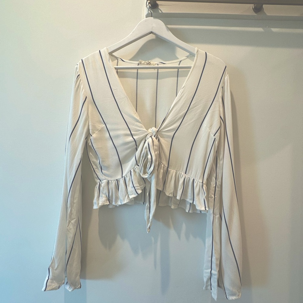 LA Hearts White Blouse